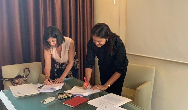 Nini Ferrari e Loredana Pagnozza firmano il Protocollo La firma